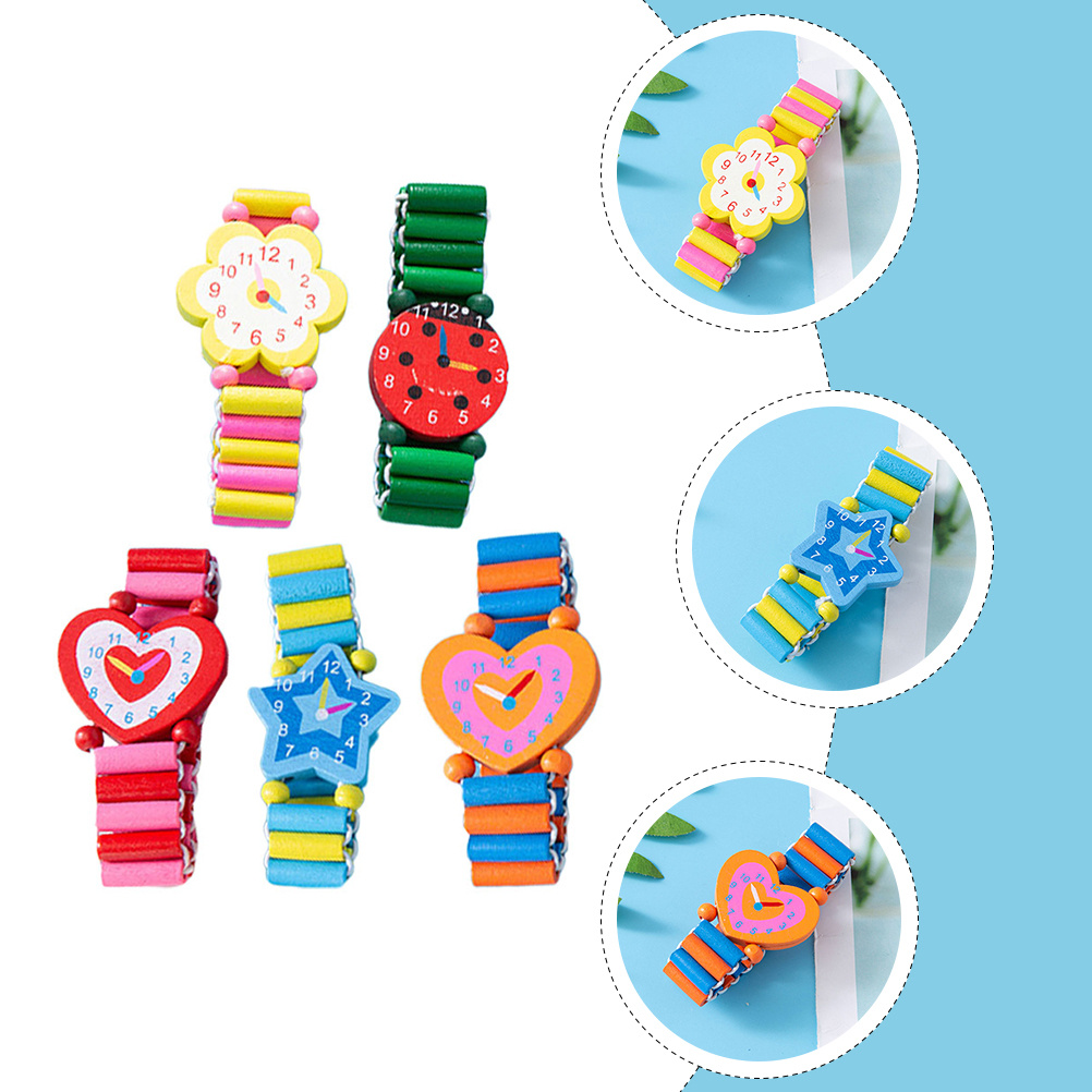 Education Kids Ru - 5 pçs crianças pulseira colorida relógios
