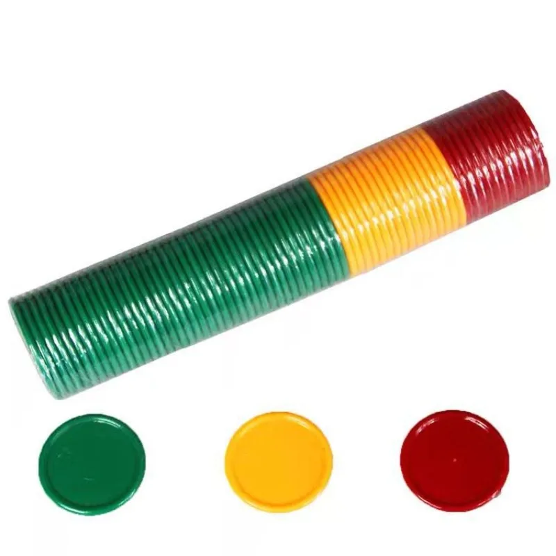 Kids Education Room - Fichas de pôquer 3.2cm 3 cores