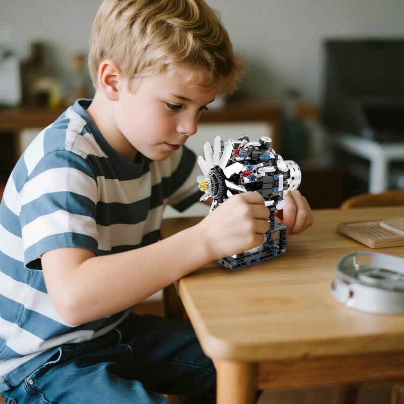G8910 Motor V8 de Aviação 558  - Kids Education Kit avaliação e preço