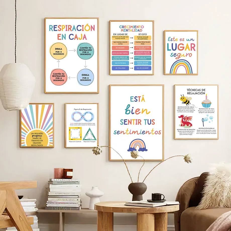 Educação espanhola lema arco-í - Kids Education Room avaliação e preço