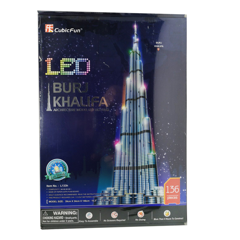 Puzzles 3D da Torre Burj Khali - Kids Education In Dubai avaliação e preço