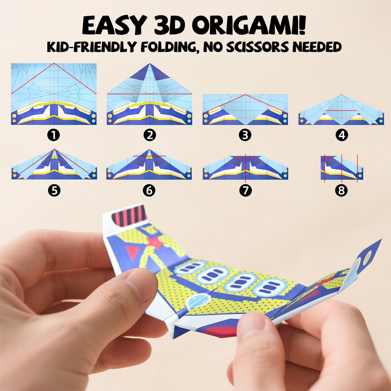 Kit de Origami para Aviões de  - Kids Education Kit avaliação e preço