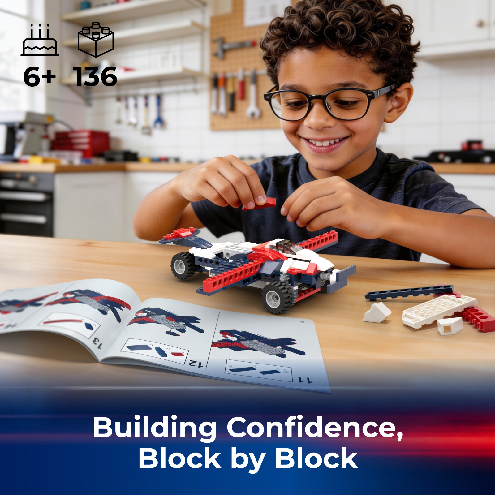 Conjunto de Blocos de Construç - Kids Education Kit avaliação e preço